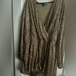 Fashion Nova Sequin Romper
